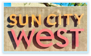 Sign for Sun City West, AZ